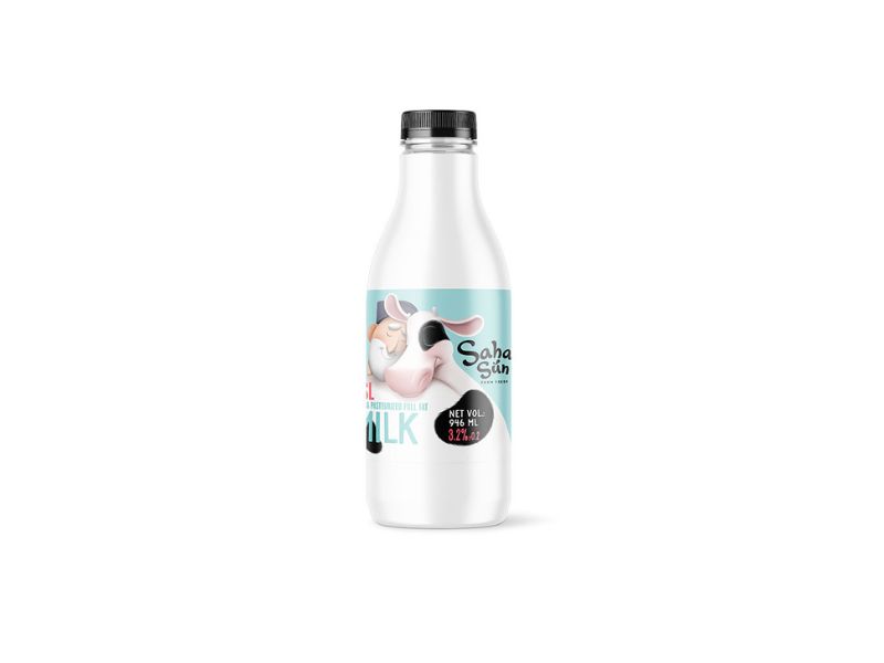 شیر بطری پر چرب 950 گرم سحر سان