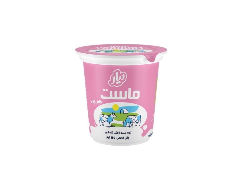 ماست کم چرب 600 گرم دیار