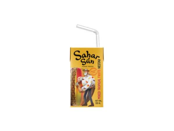 نکتار میوه گرمسیری ۱۲۵ گرم سحر سان